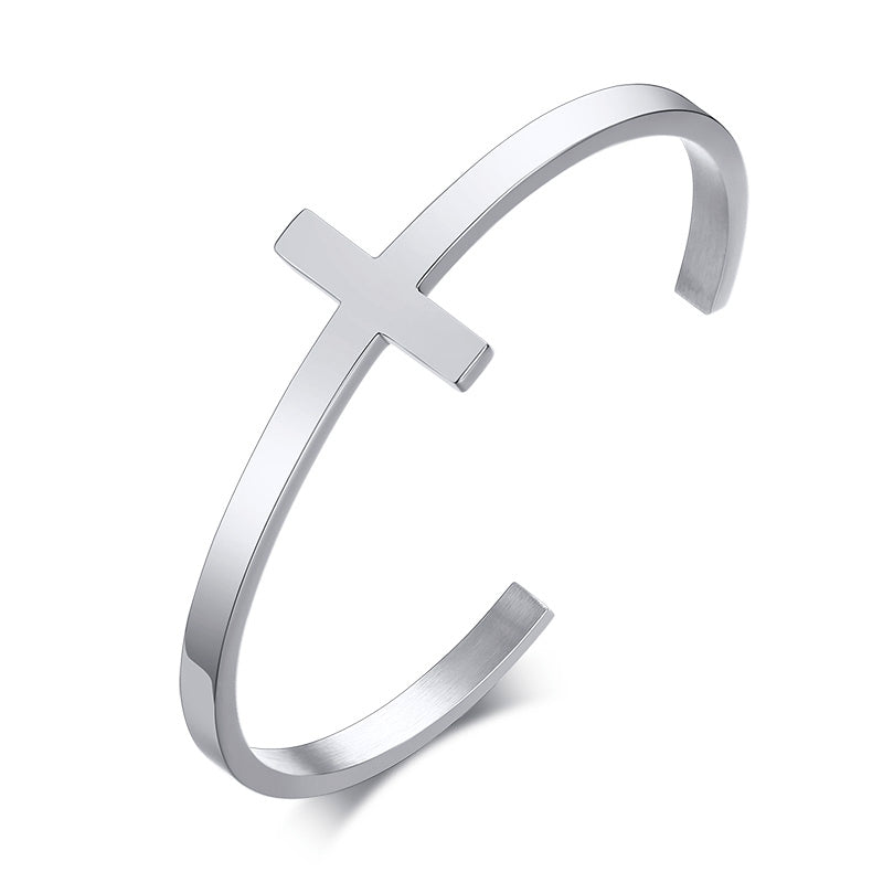 Bracelete Infinite Cross - Silver